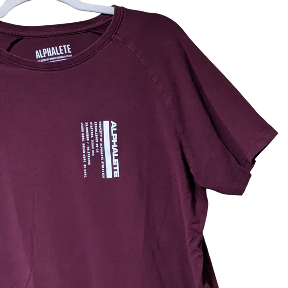 Alphalete athletics cotton blend performance fit t-shirt unisex medium - Picture 6 of 7